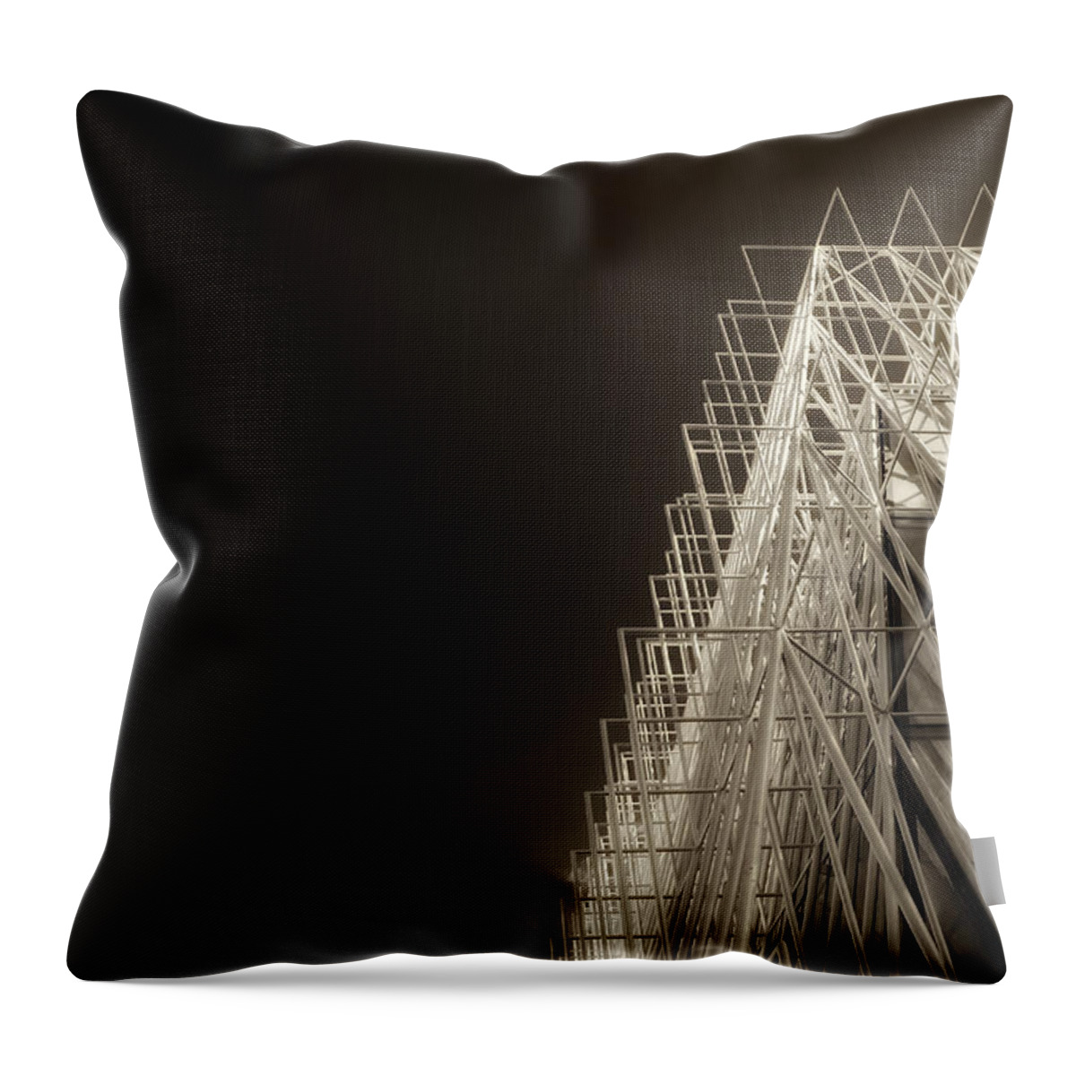 Color Efex Pro Throw Pillow featuring the photograph Expo gate by Roberto Pagani