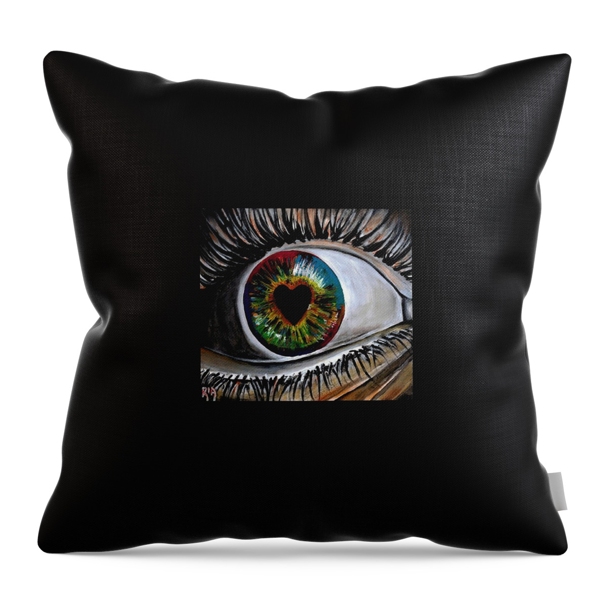 Love Throw Pillow featuring the photograph Eye Love You by Artist RiA