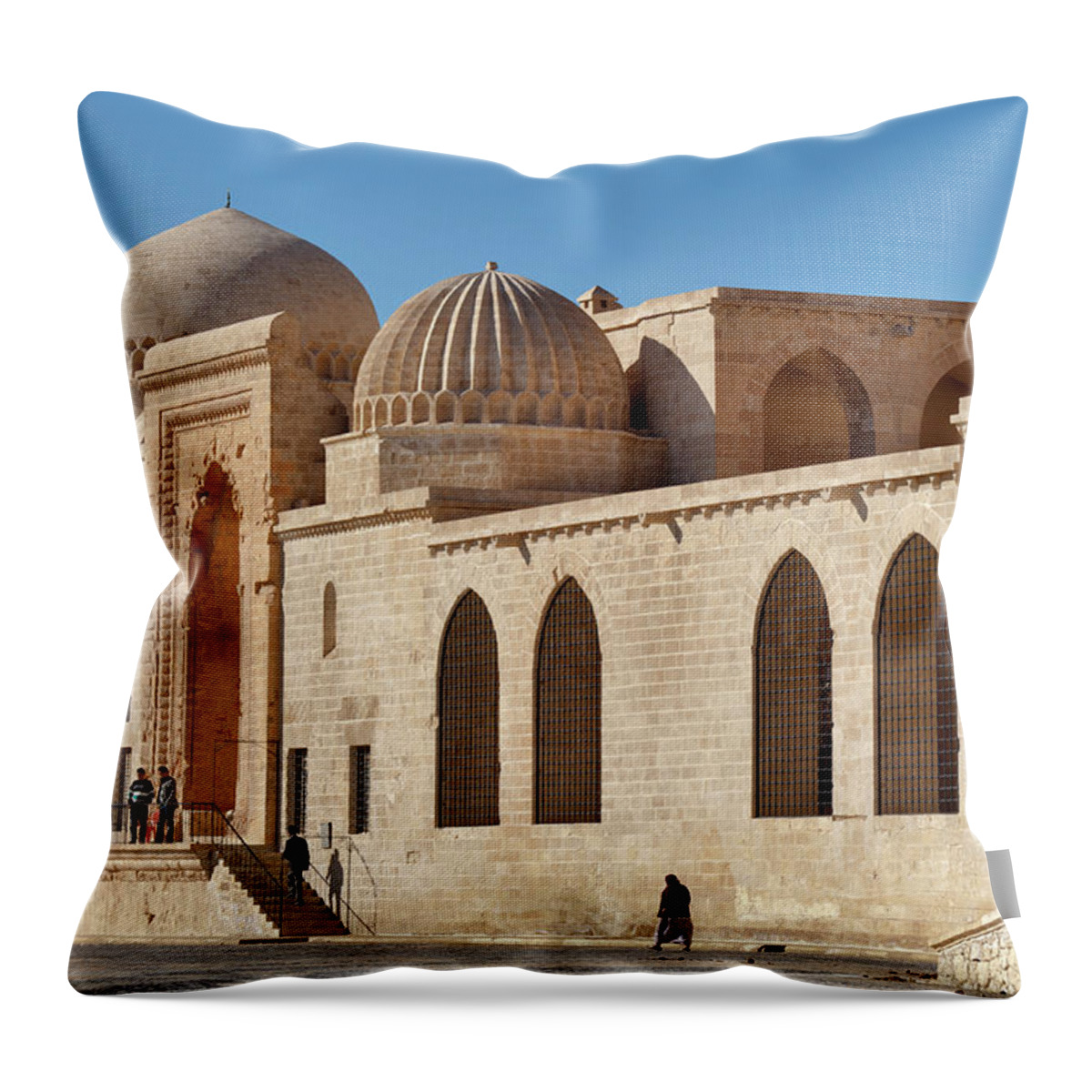 Arch Throw Pillow featuring the photograph Facade Of Kasimiye Medresseh by Izzet Keribar