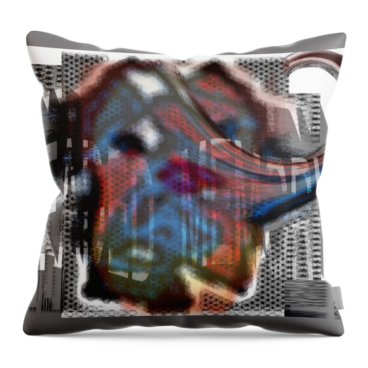 Memory Throw Pillow featuring the painting Faded Memory by Pharris Art