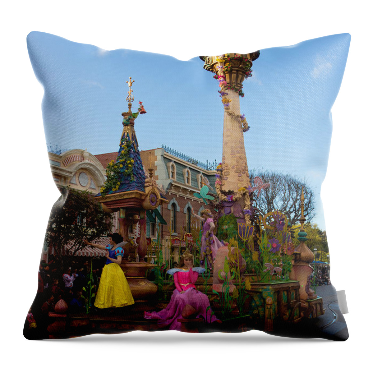 Snow Throw Pillow featuring the photograph Fairy Tales Do Come True by Heidi Smith