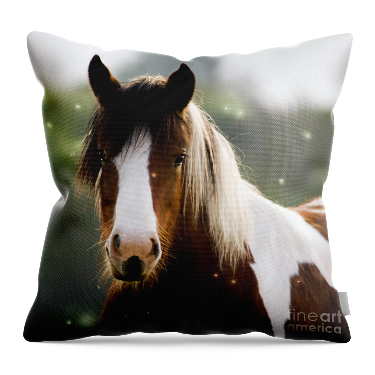 Fairy Throw Pillow featuring the photograph Fairytale Pony by Ang El