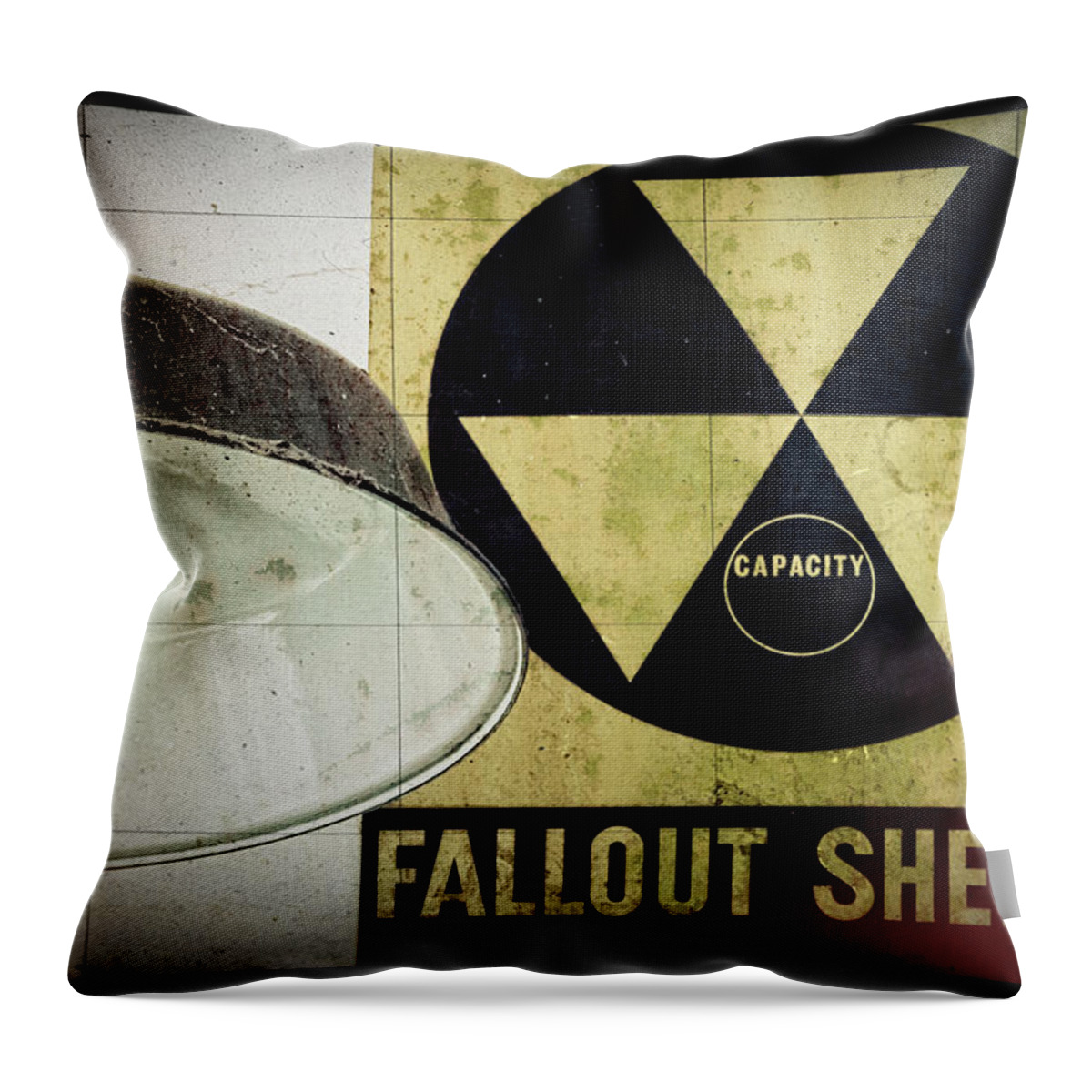 Fallout Throw Pillow featuring the photograph Fallout by Niels Nielsen
