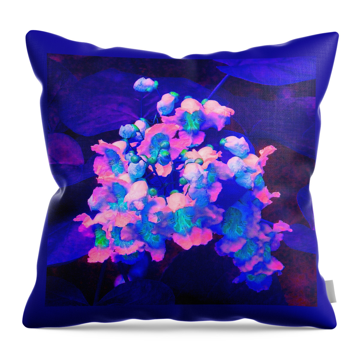 Fantasy Throw Pillow featuring the photograph Fantasy Flowers 5 by Margaret Saheed