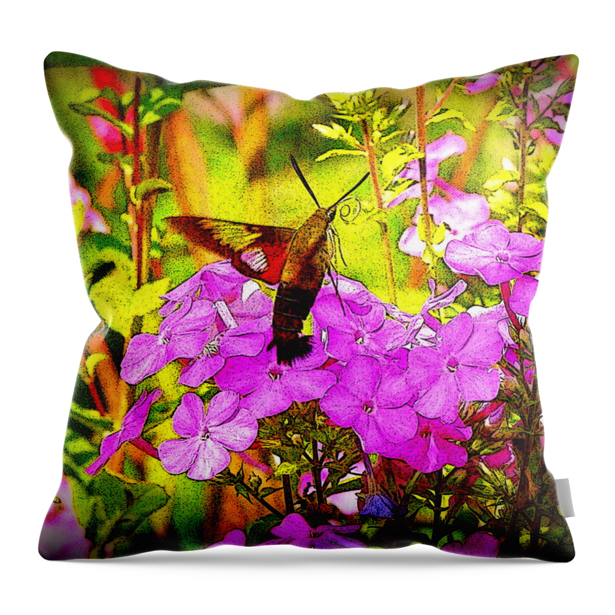 Fine Art Throw Pillow featuring the photograph Fantasy Garden by Rodney Lee Williams