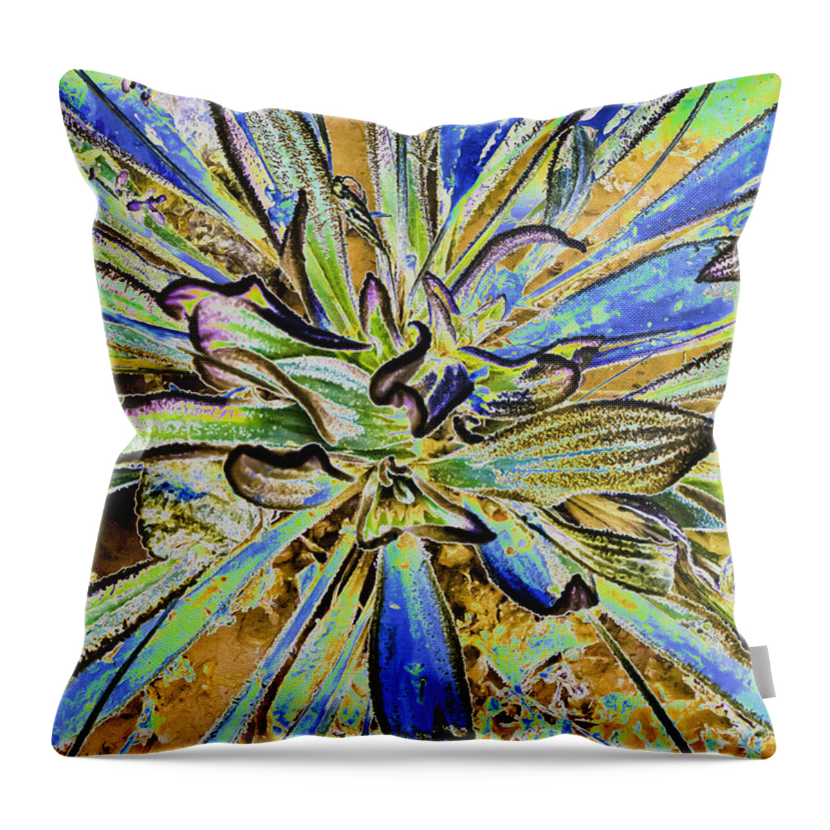 Abstract Throw Pillow featuring the photograph Fantasy by Sherri Meyer