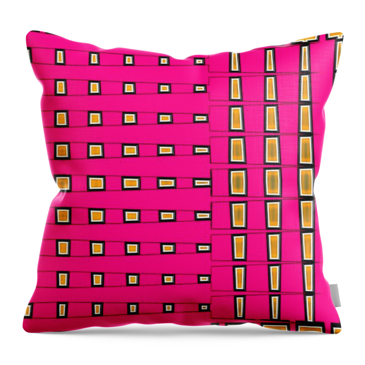 Fashionably Fuschia-s2 Throw Pillow featuring the digital art Fashionably Fuschia-S2 by Darla Wood