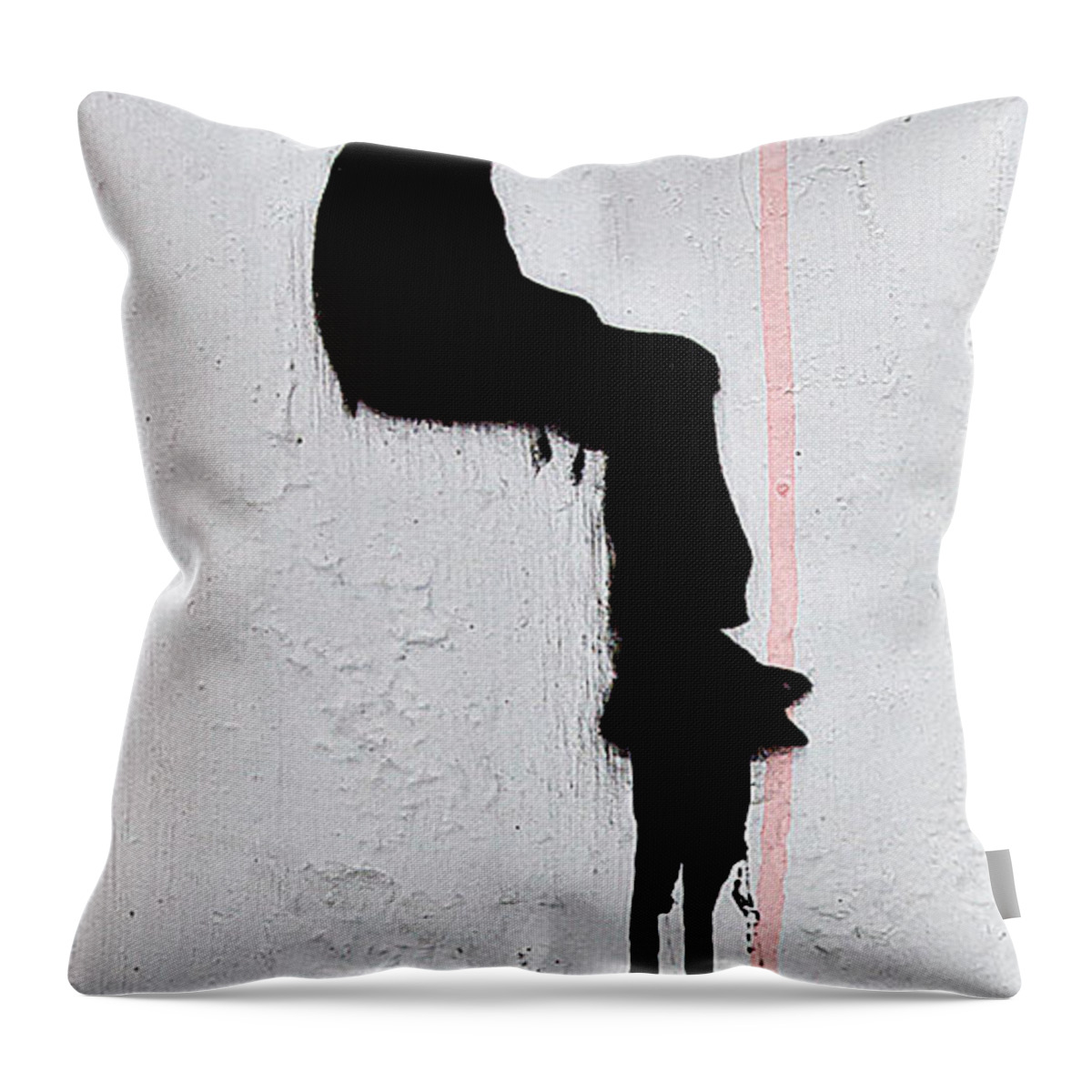 London Street Art Throw Pillow featuring the photograph Fawcett Man by Don by David Resnikoff