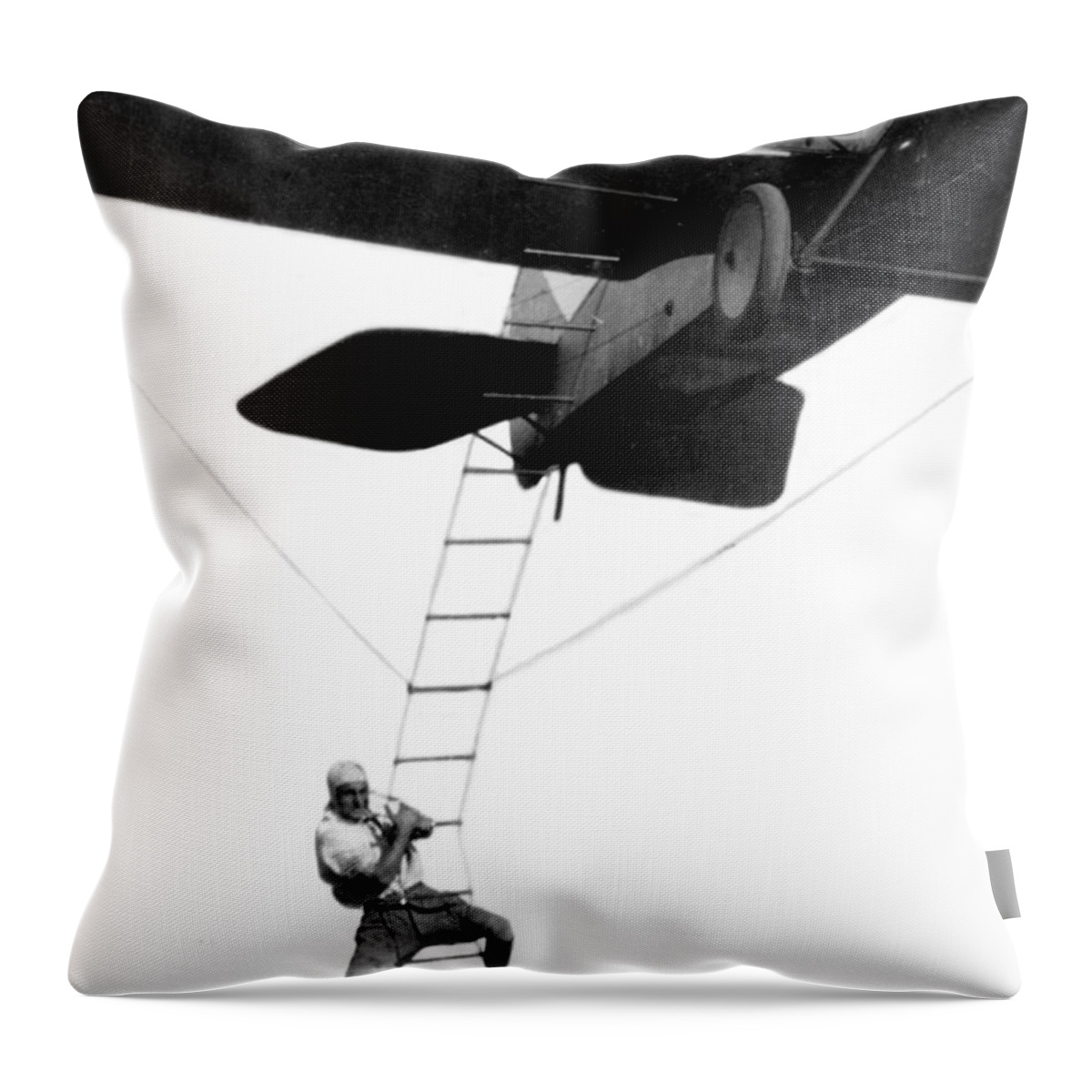 Entertainment Throw Pillow featuring the photograph Fearless Freddie Hollywood Stuntman by Science Source