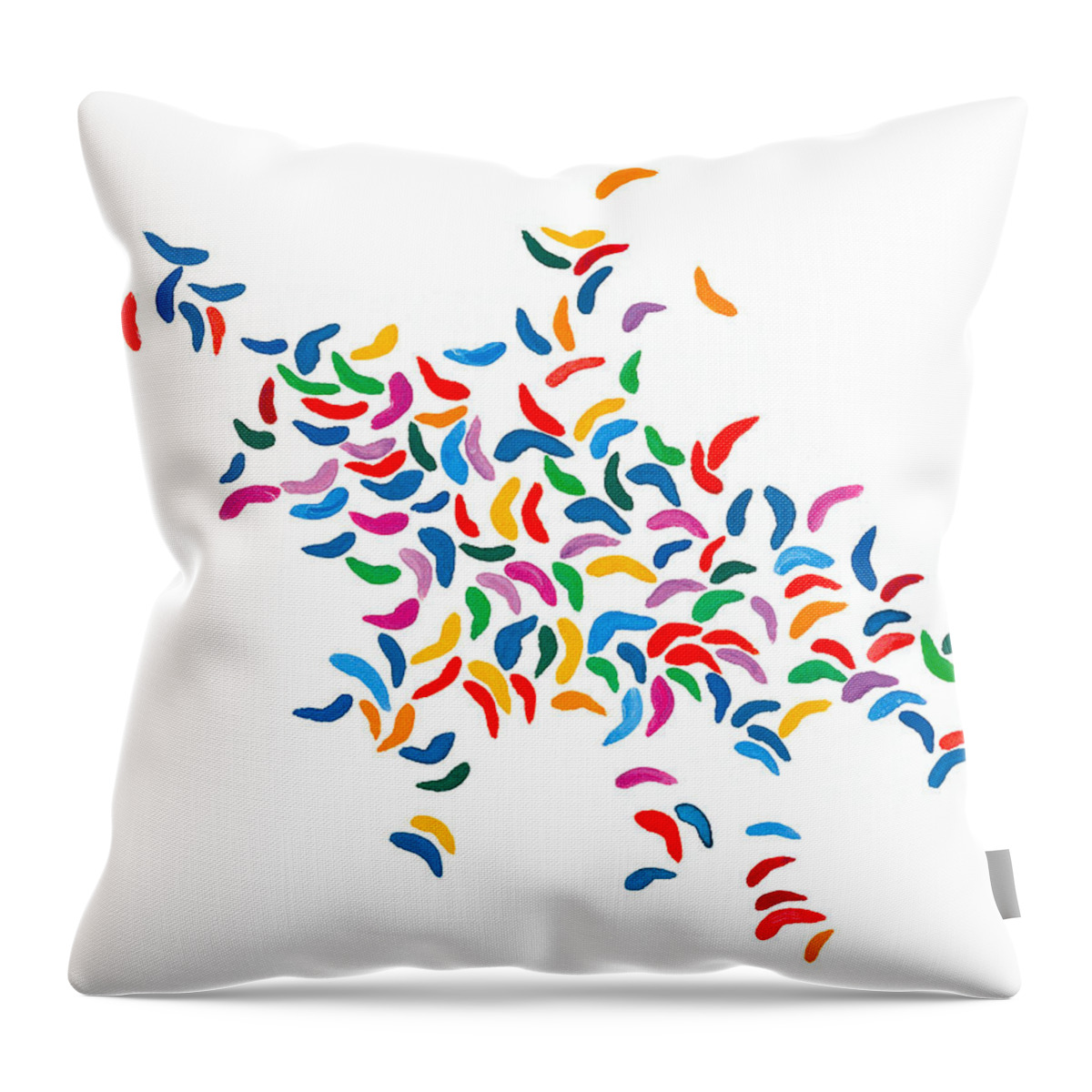 Feathers Throw Pillow featuring the painting Feathers by Bjorn Sjogren