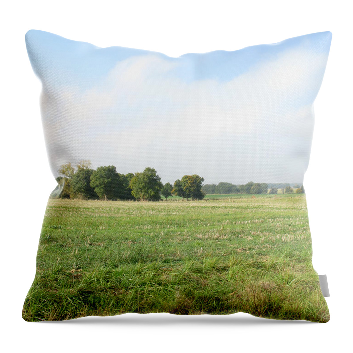 French Farm Throw Pillow featuring the photograph Field in France by Randi Kuhne