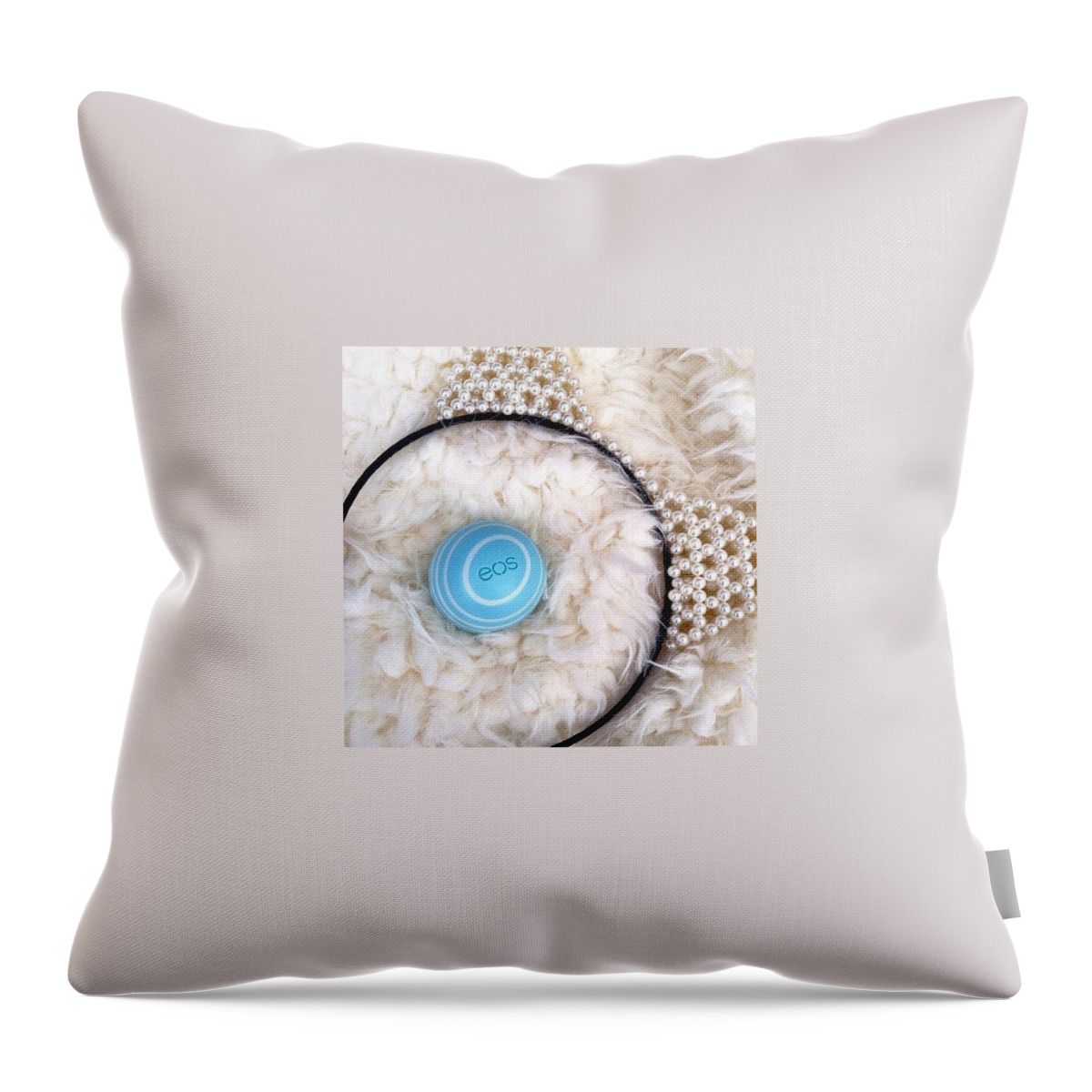 Makeup Throw Pillow featuring the photograph Warm and Fuzzy by Catherine 