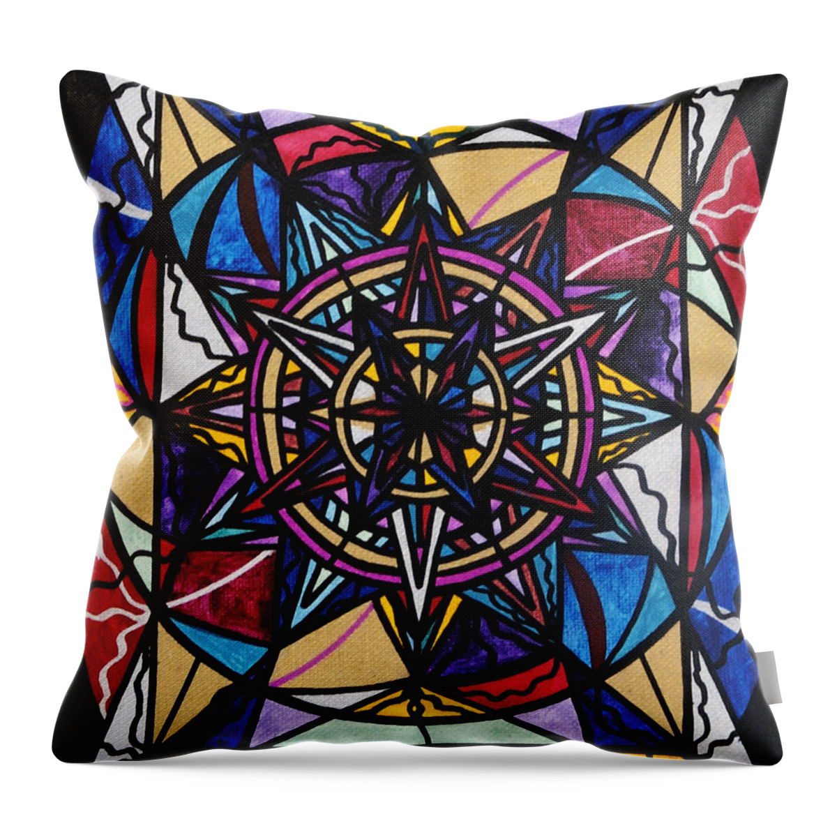 Financial Freedom Throw Pillow featuring the painting Financial Freedom by Teal Eye Print Store