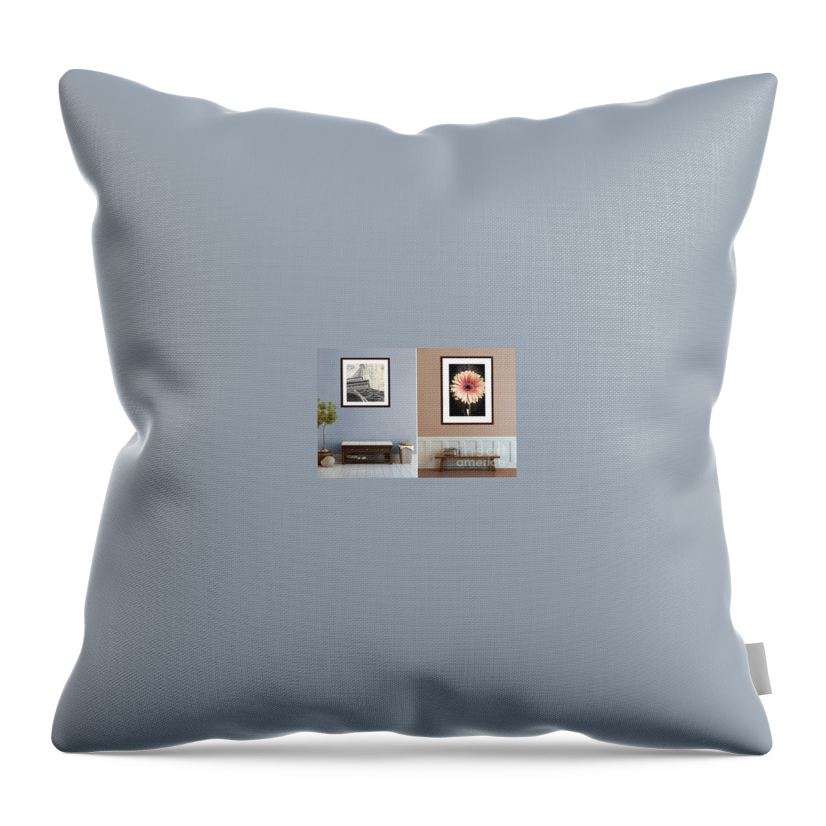 Art Throw Pillow featuring the photograph Fine art photography in the home by Edward Fielding
