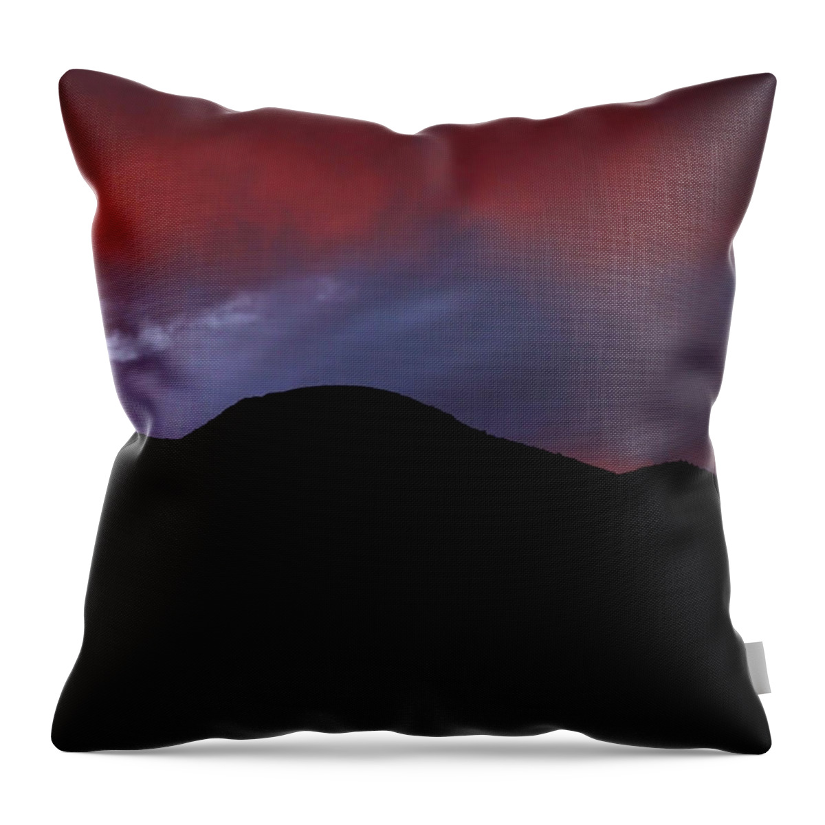 Volcanic Sky Throw Pillow featuring the photograph Volcanic Sky by Kandy Hurley