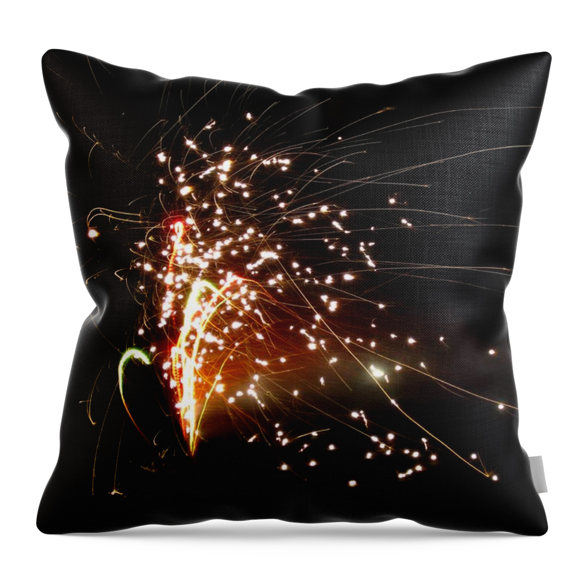 Fireworks Throw Pillow featuring the photograph Fireworks series no.1 by Ingrid Van Amsterdam