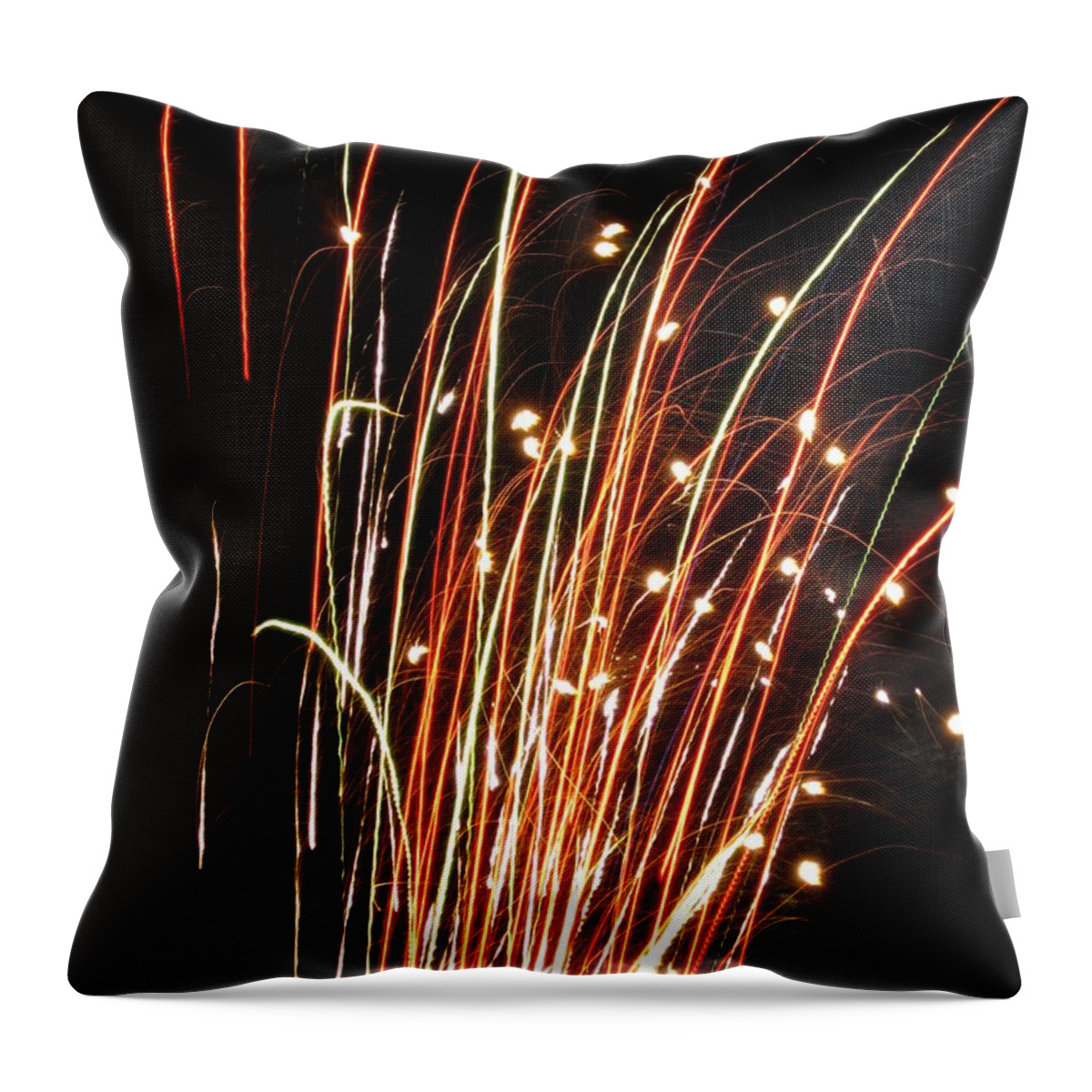 Fireworks Throw Pillow featuring the photograph Fireworks series no.5 by Ingrid Van Amsterdam
