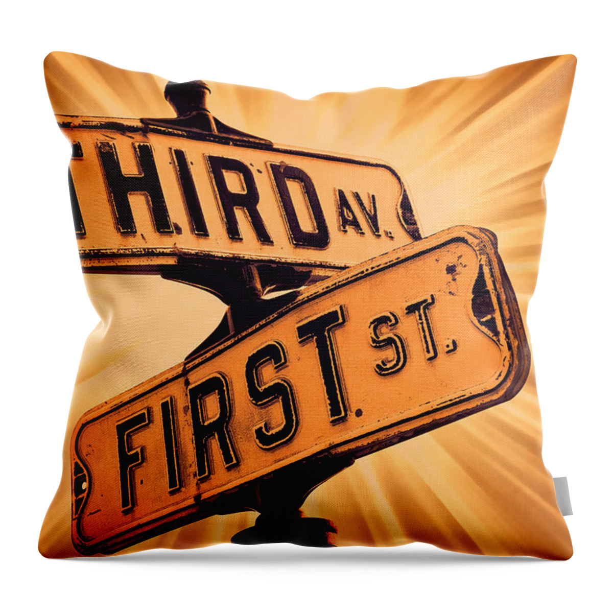 First Throw Pillow featuring the photograph First and Third by Scott Norris