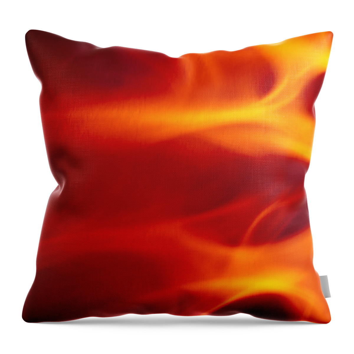 Abstract Throw Pillow featuring the photograph Flaming Lights by Tam Ryan