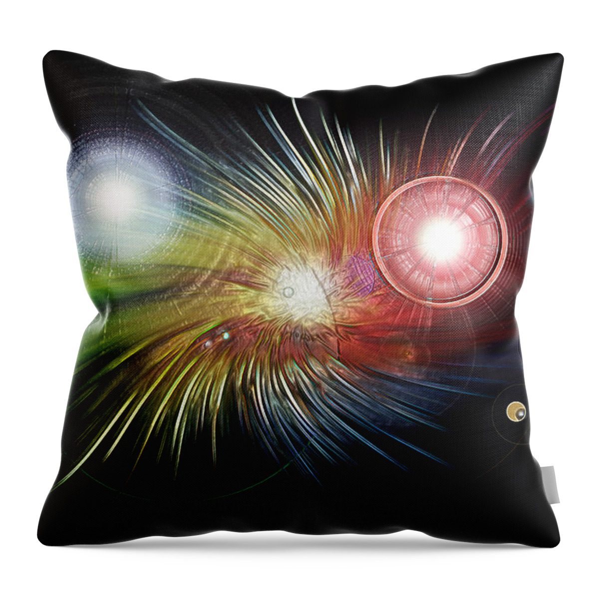 Color Burst Throw Pillow featuring the photograph Flash Wrapped by Bill and Linda Tiepelman