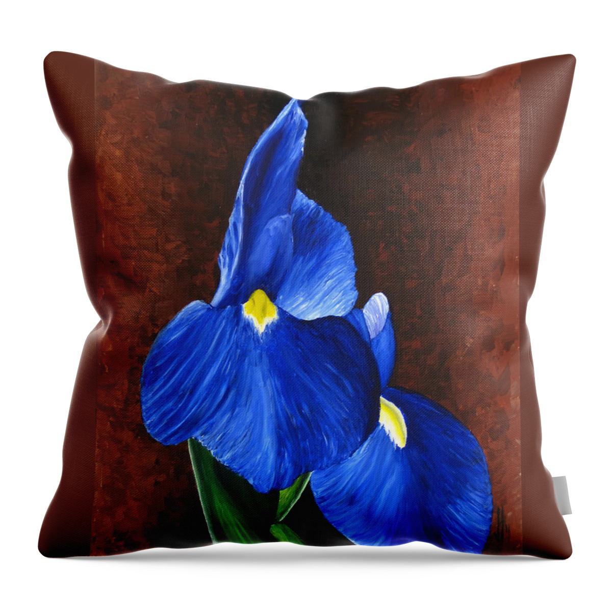 Flora Throw Pillow featuring the painting Flora Series-Number 8 by Jim Harper