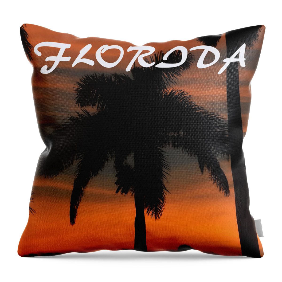 Florida Throw Pillow featuring the photograph Florida State royal palm 1 by David Lee Thompson