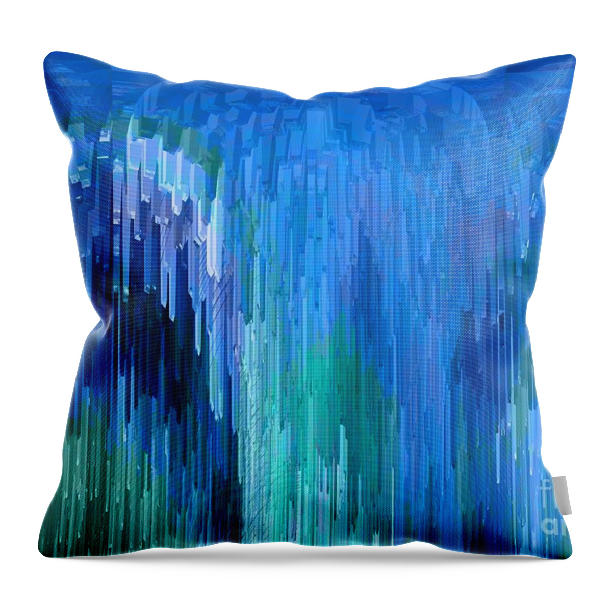 Blue Throw Pillow featuring the photograph Moment in Time by Ann Johndro-Collins