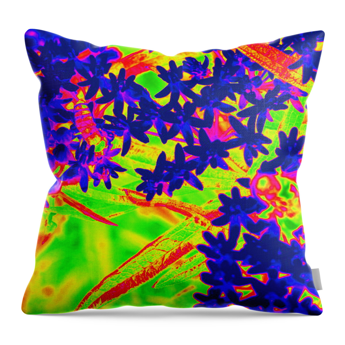  Wild Throw Pillow featuring the photograph Flower Power by Cathy Shiflett