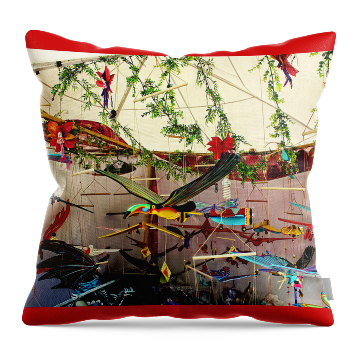 Mobile Throw Pillow featuring the photograph Fly Me by Kurt Van Wagner