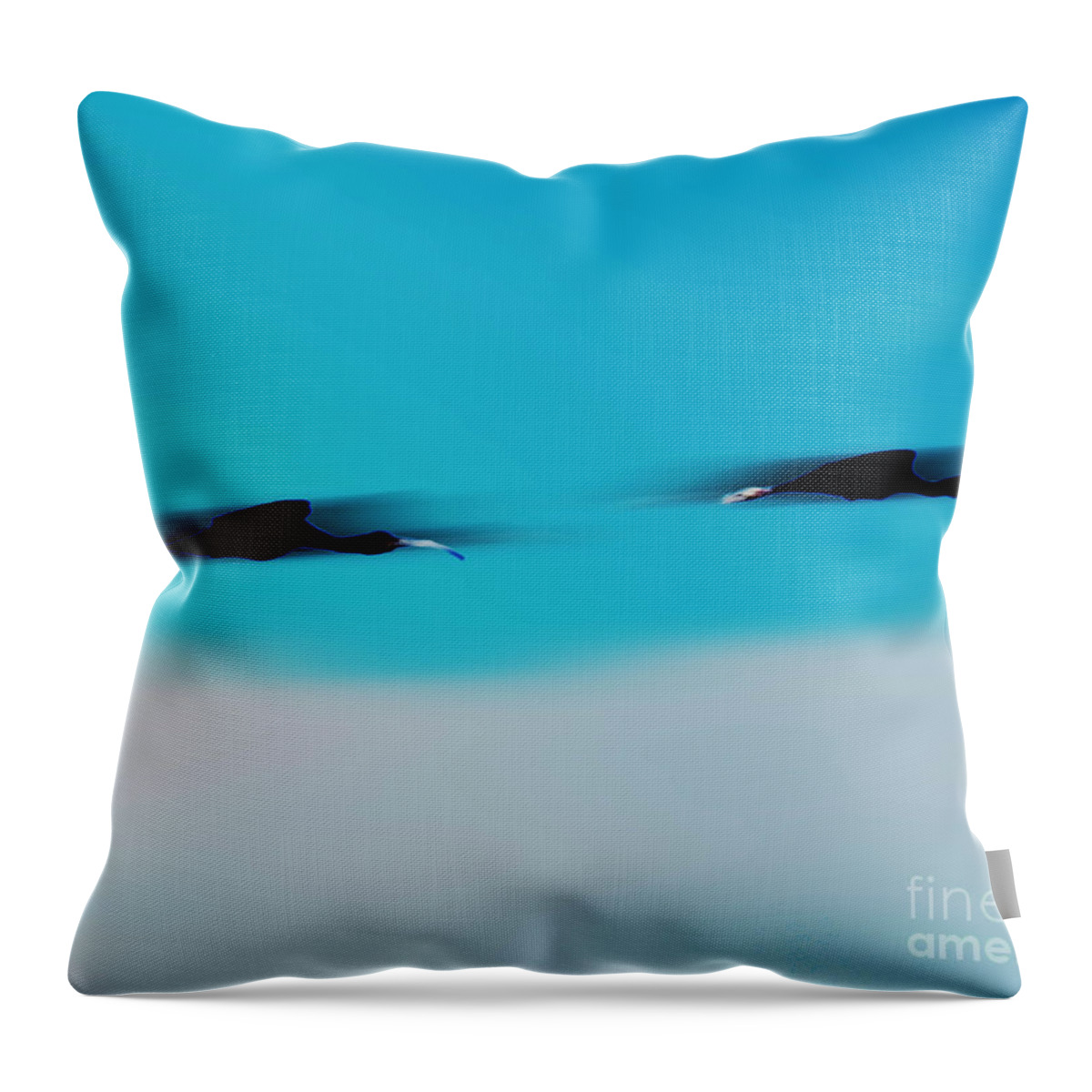 Fly Throw Pillow featuring the digital art FlyBy by Lizi Beard-Ward
