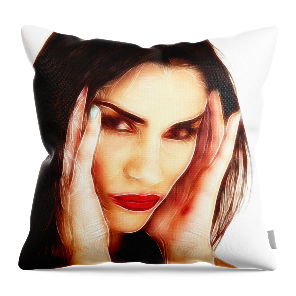 Raw Throw Pillow featuring the photograph Focus by Hugh Smith