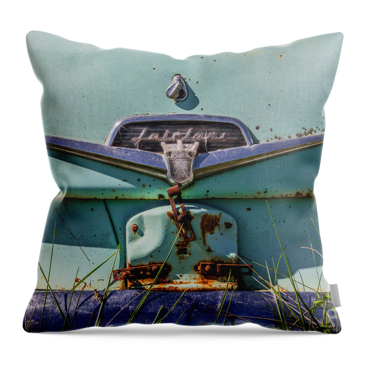 Fairlane Throw Pillow featuring the photograph Ford Fairlane by Ashley M Conger