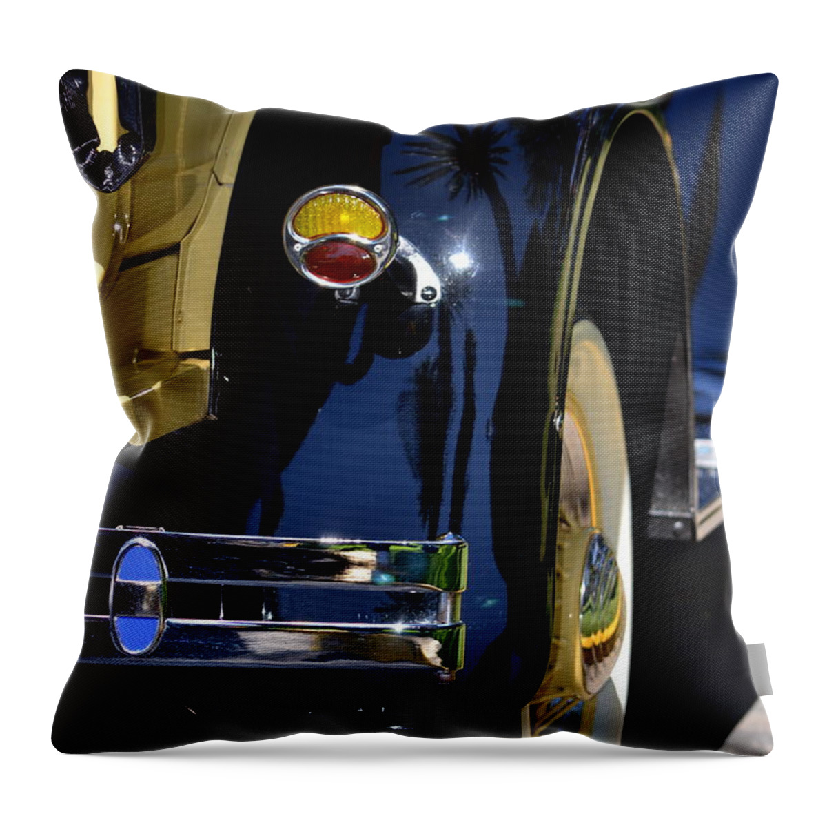 Black Throw Pillow featuring the photograph Ford Pickup by Dean Ferreira