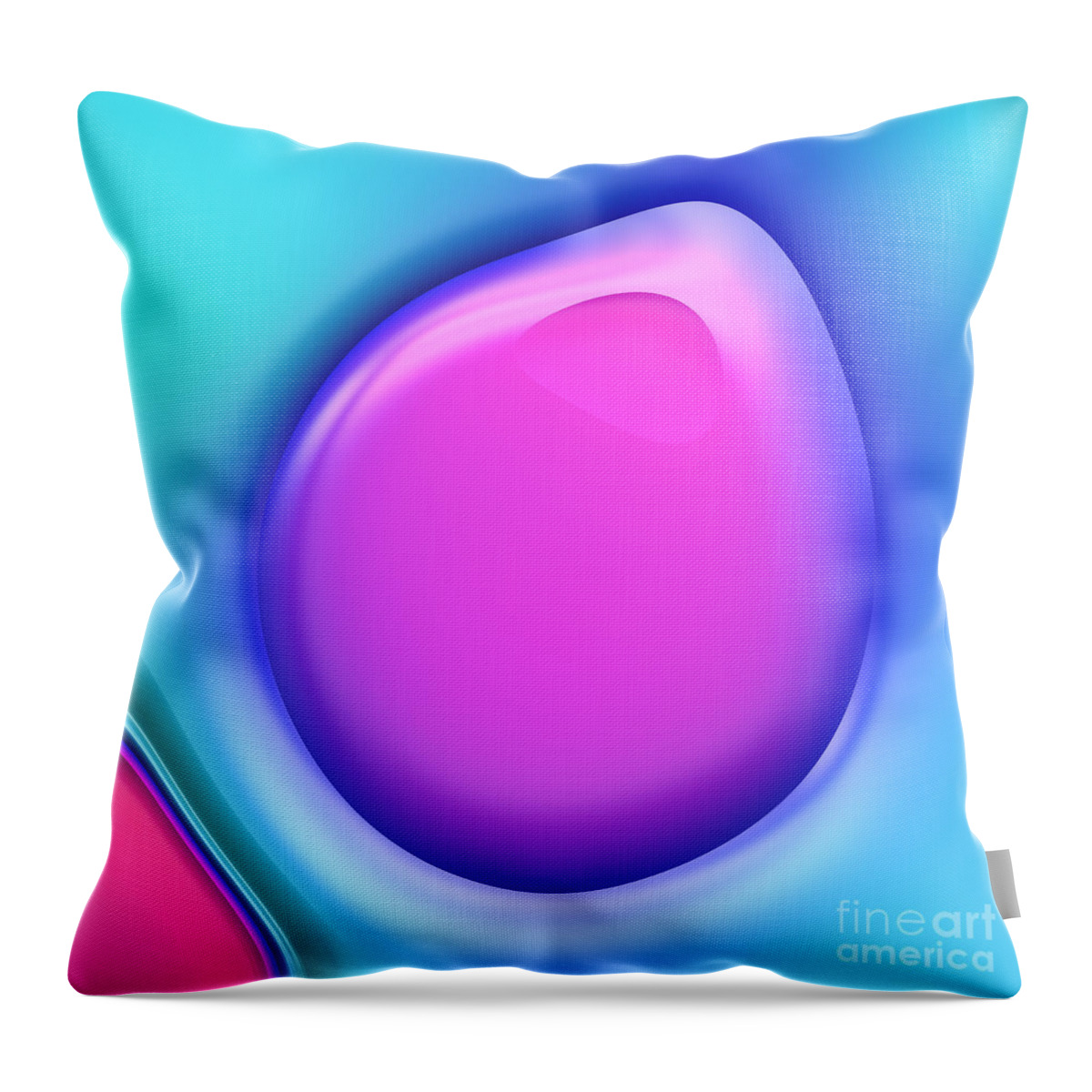 Forms Throw Pillow featuring the digital art Formes Lascives - s38a by Variance Collections
