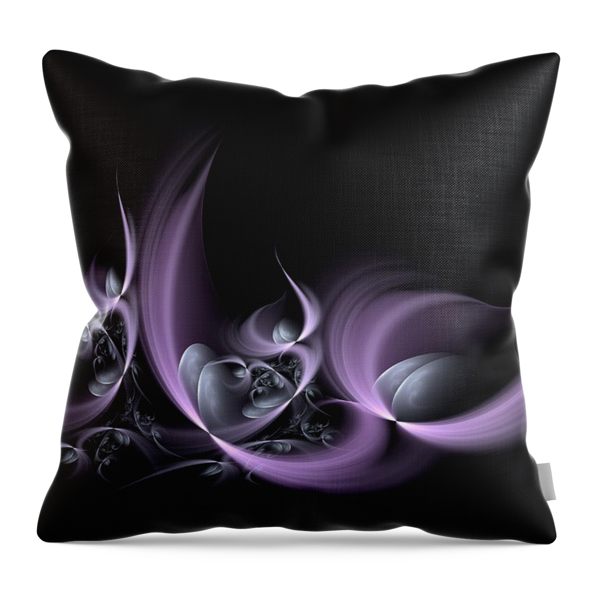 Fractal Throw Pillow featuring the digital art Fractal Fruits by Gabiw Art