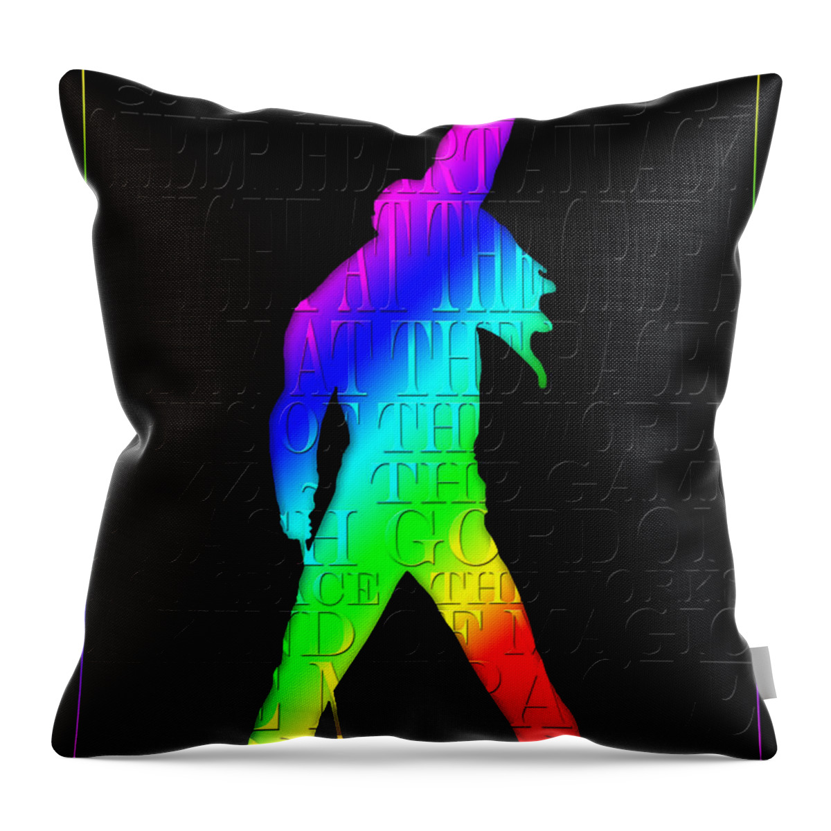 Freddie Mercury Throw Pillow featuring the photograph Freddie Mercury 2 by Andrew Fare