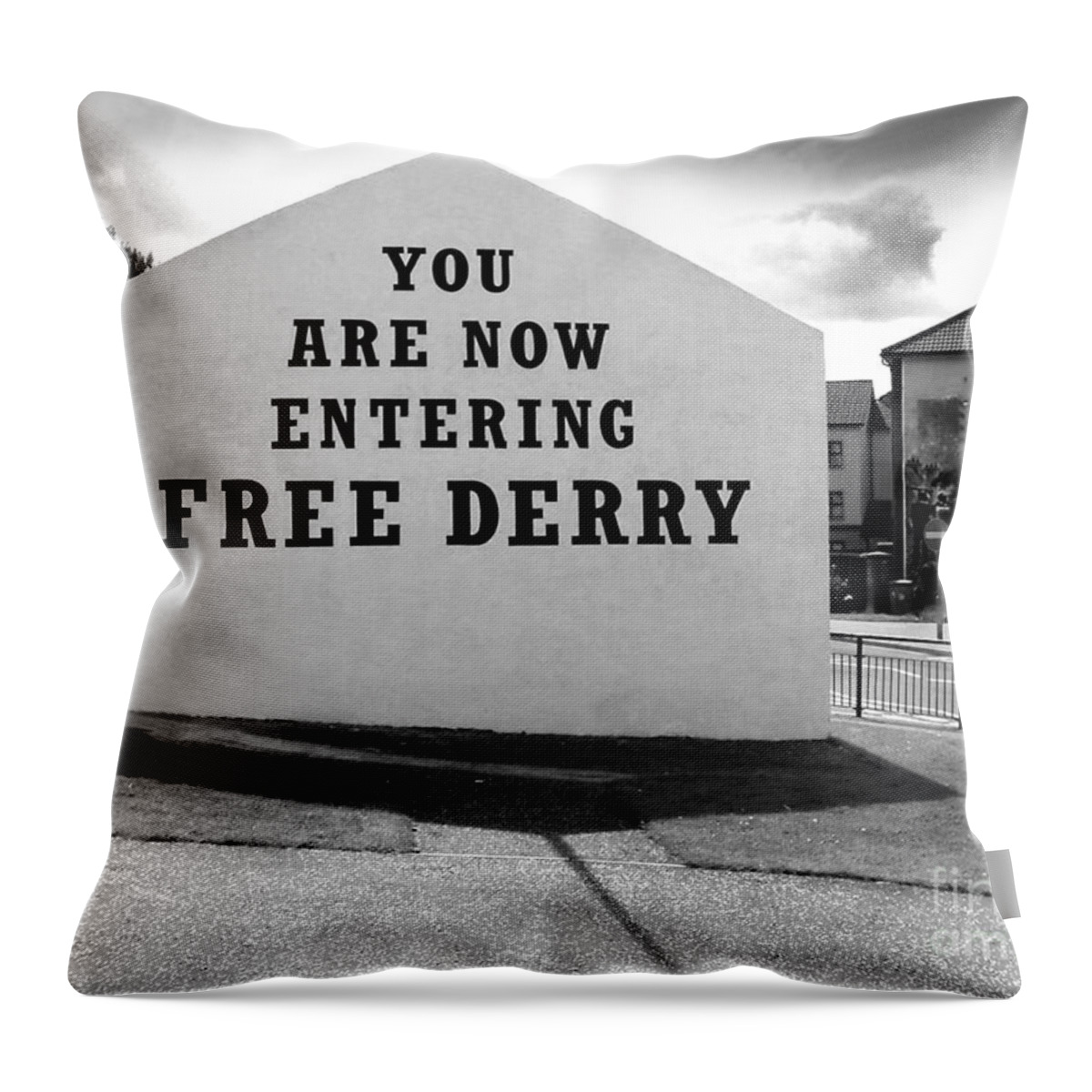 Free Derry Corner Throw Pillow featuring the photograph Free Derry Corner 9 by Nina Ficur Feenan