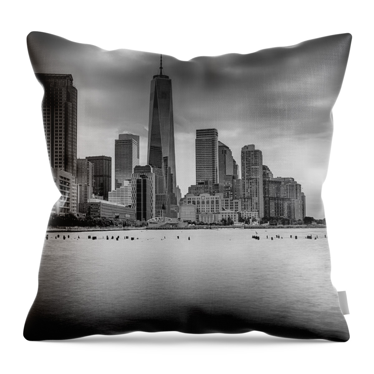 Landscape Throw Pillow featuring the photograph Freedom in the Skyline by Paul Watkins