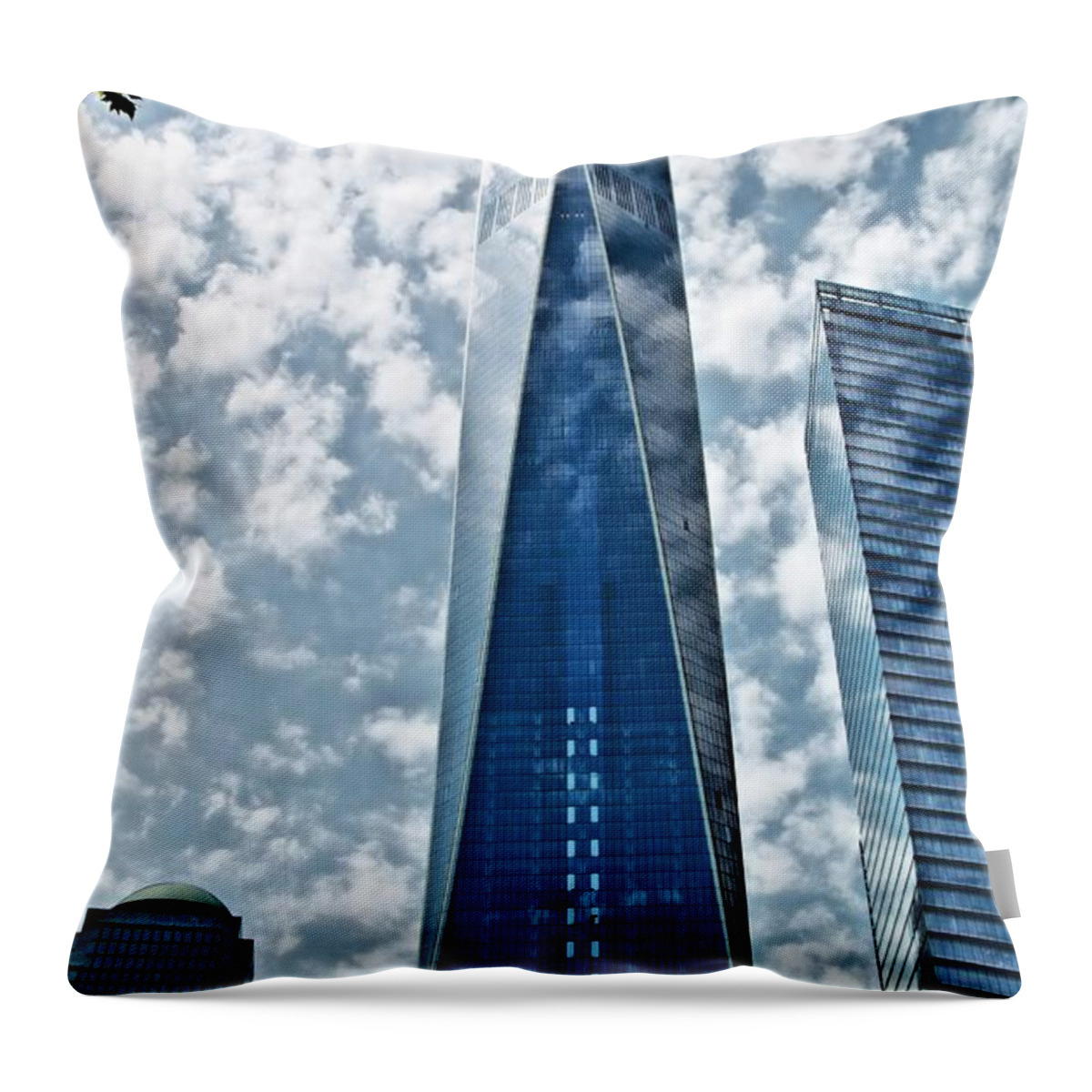 New Throw Pillow featuring the photograph Freedom Tower Rising by Larry Jost