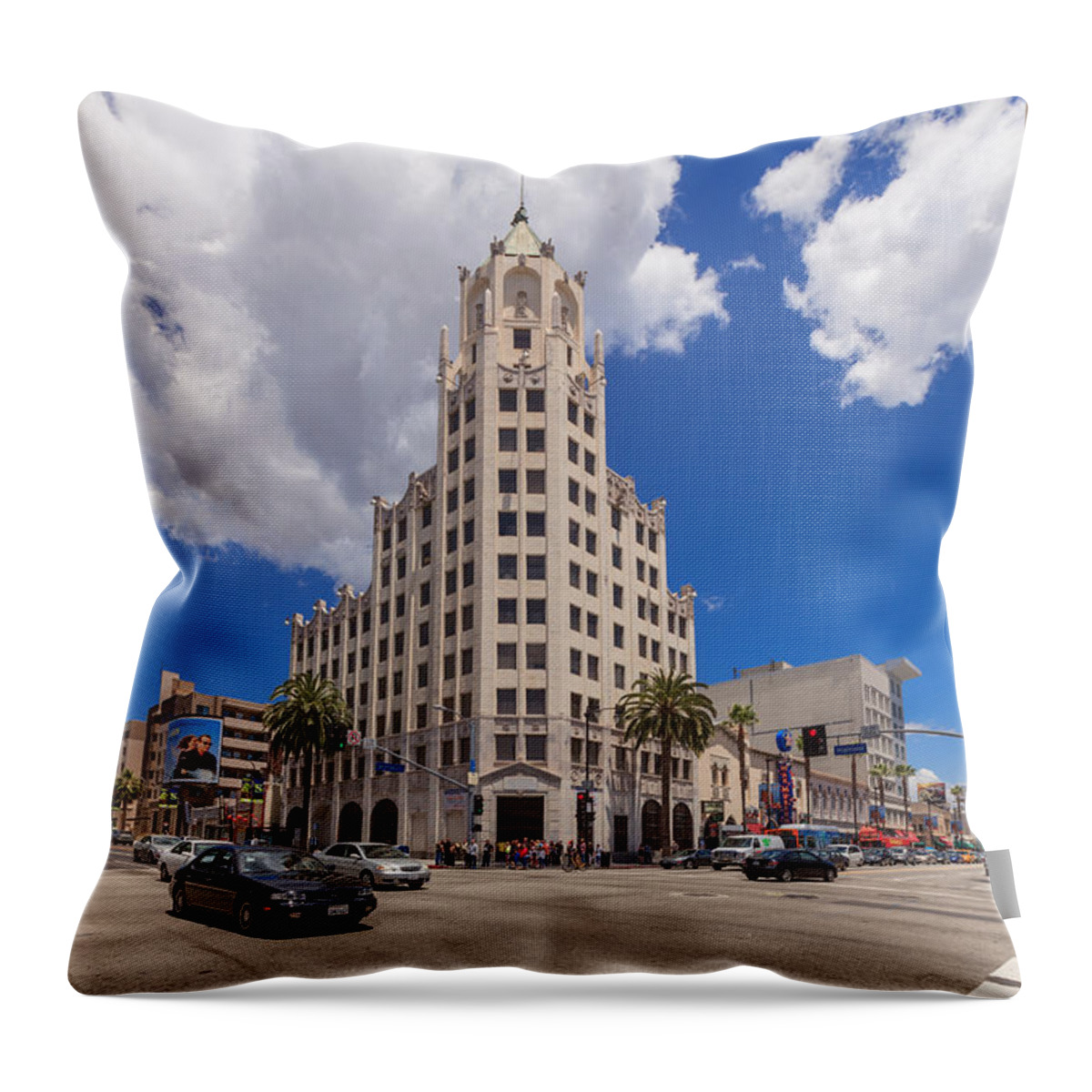 Hollywood Throw Pillow featuring the photograph From the corner by Scott Campbell