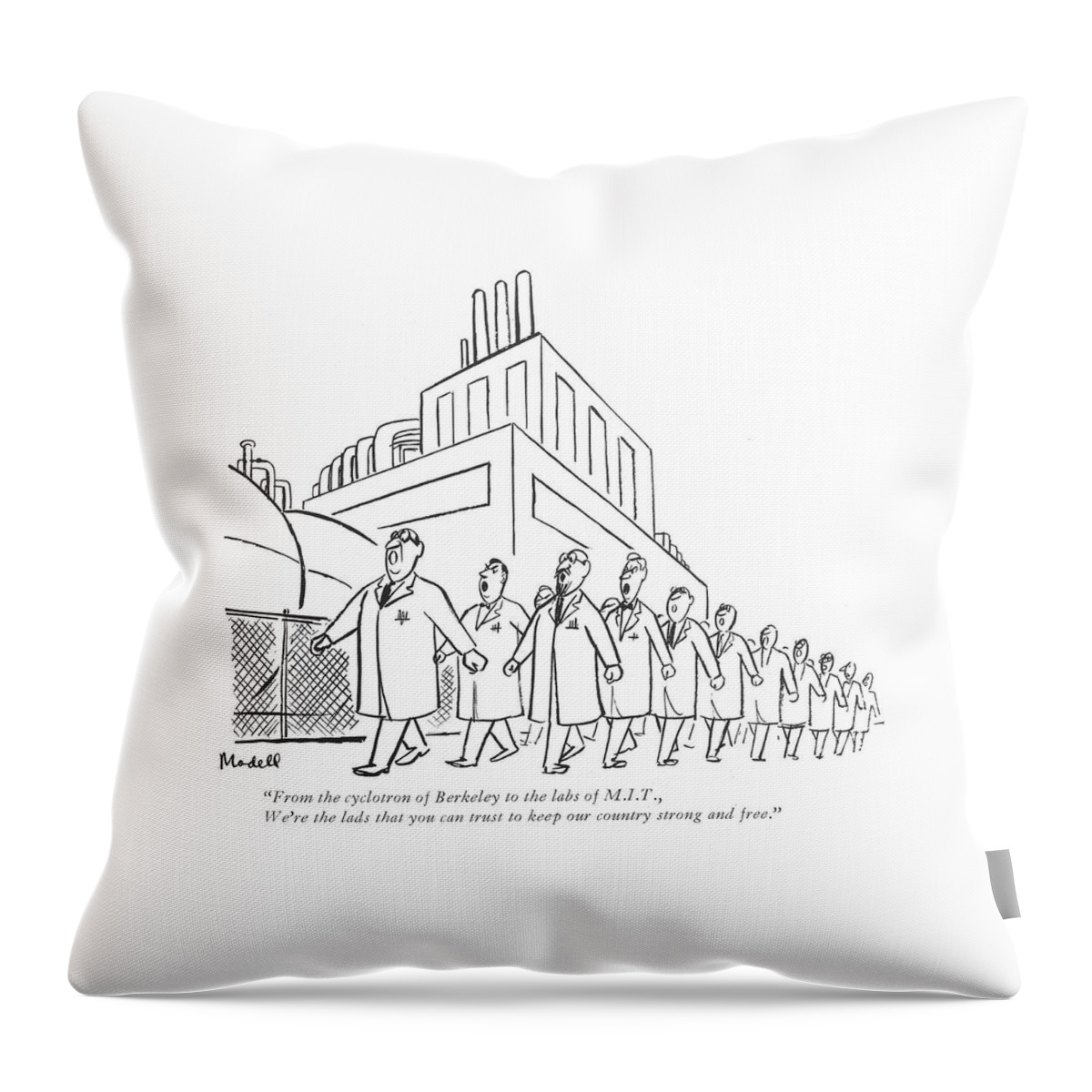 From The Cyclotron Of Berkeley To The Labs Throw Pillow