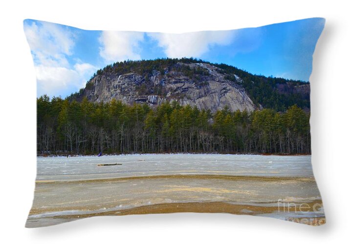  Throw Pillow featuring the photograph Frozen Mountain Lake by Tammie Miller