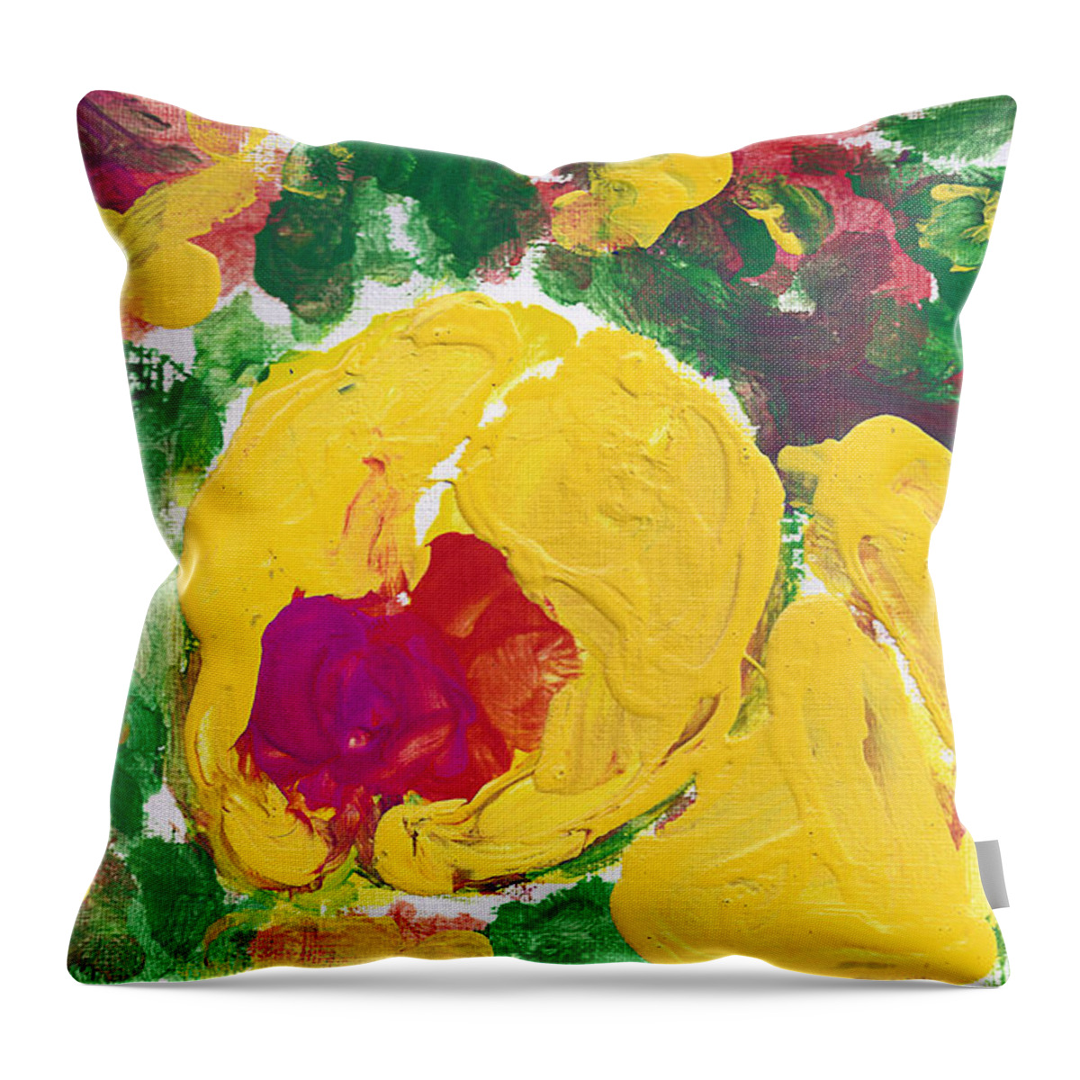 Fruit Throw Pillow featuring the painting Fruit Sense by Jade Knights
