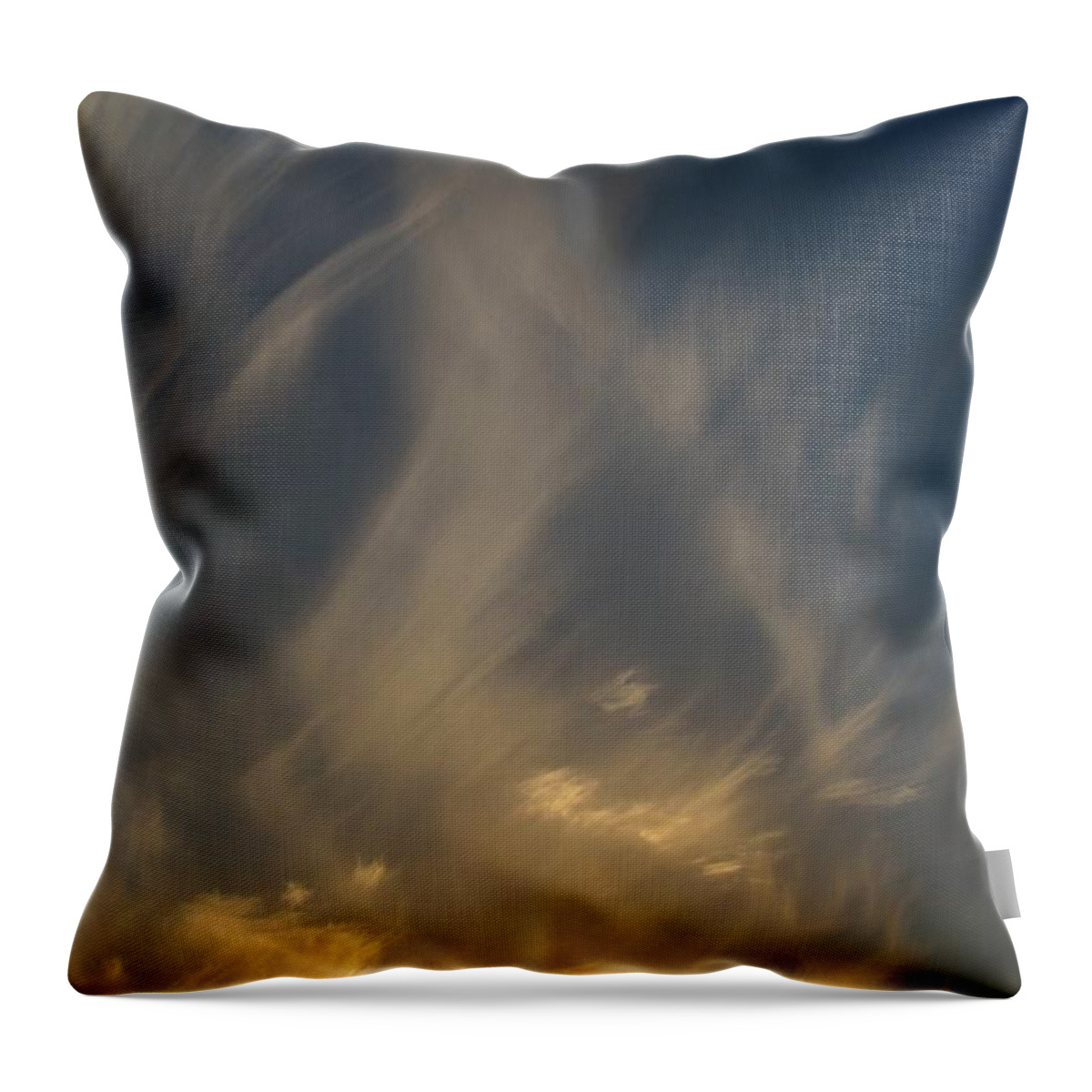Landscape Throw Pillow featuring the photograph Fumes by Chris Dunn