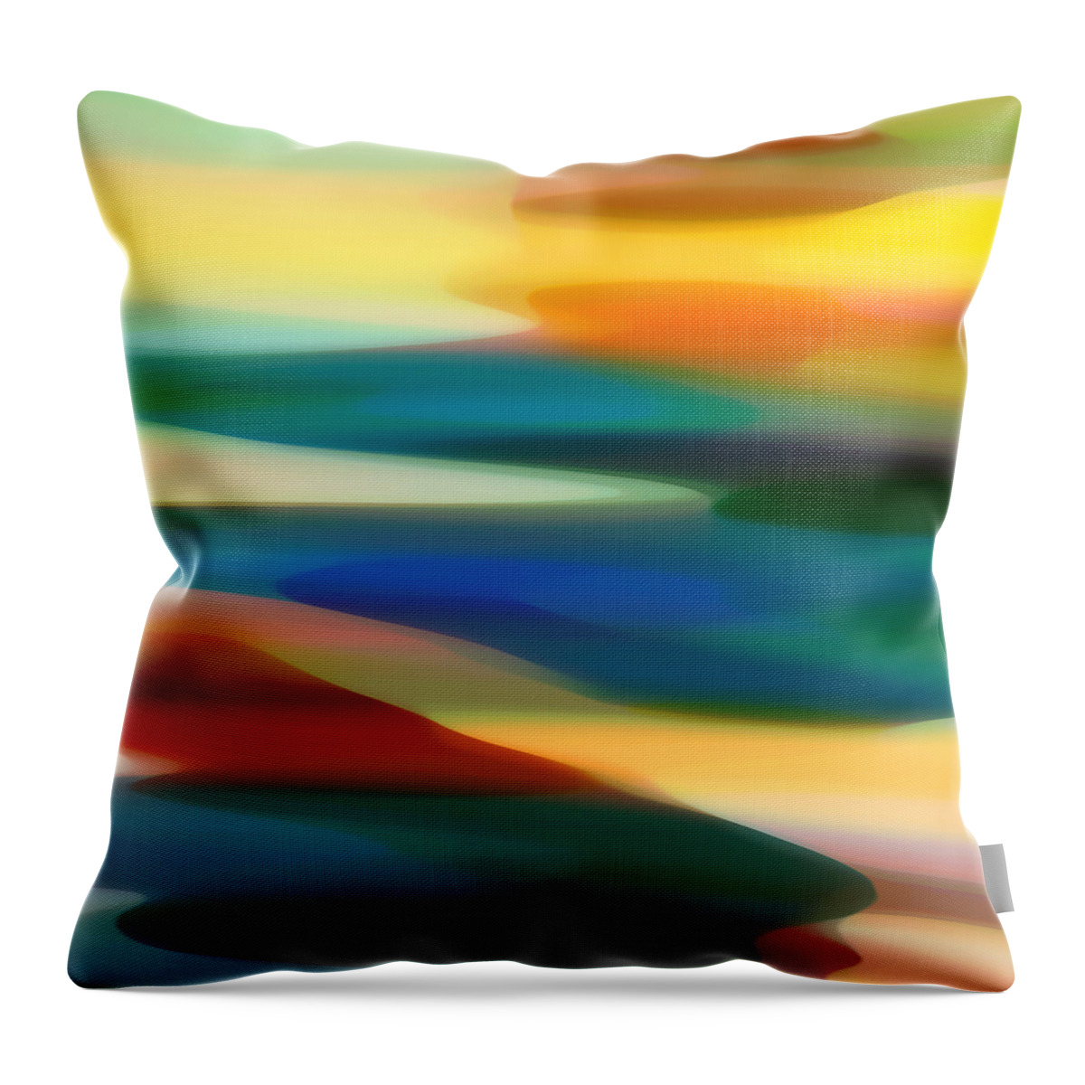 Fury Throw Pillow featuring the painting Fury Seascape 5 by Amy Vangsgard
