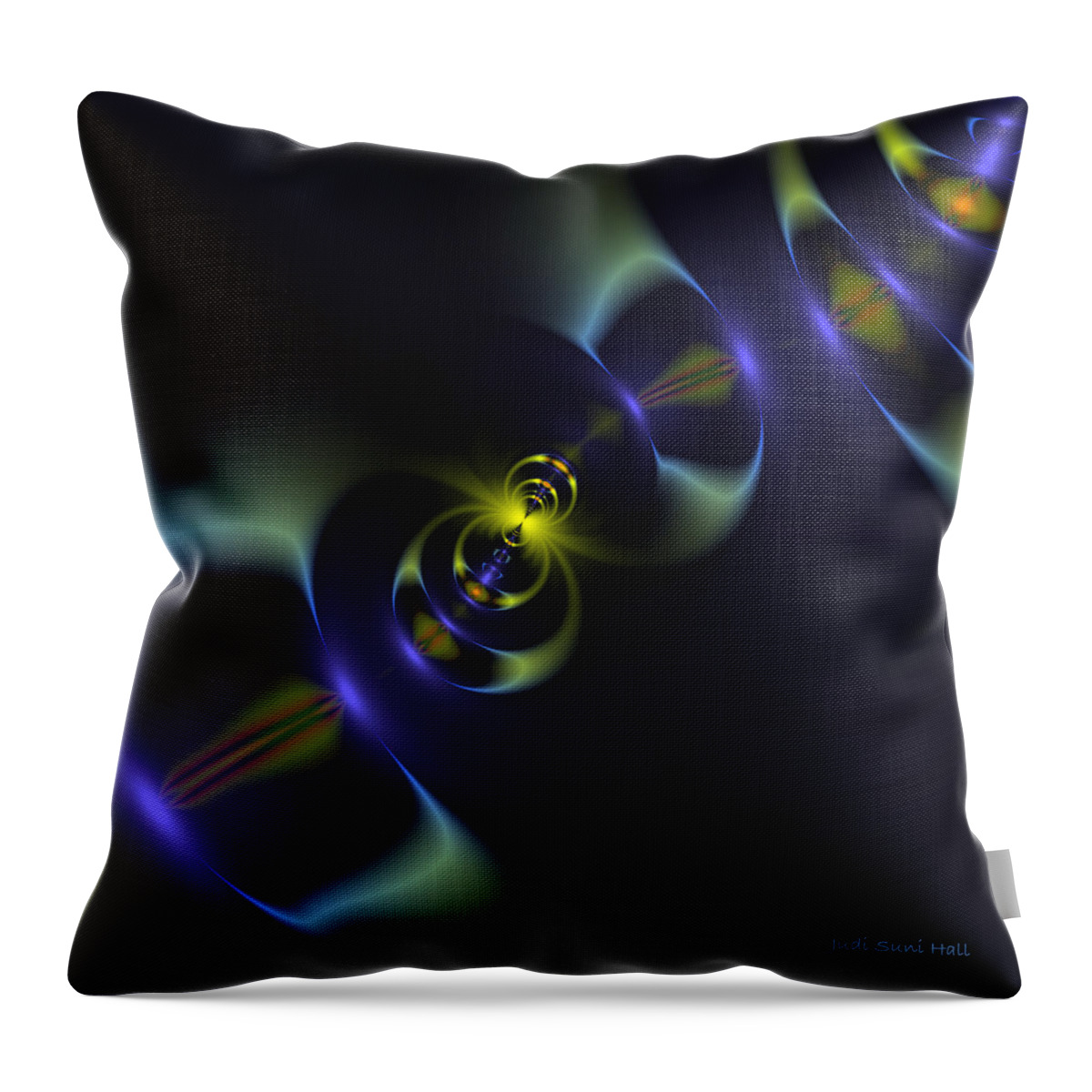 Fusion Throw Pillow featuring the digital art Fusion by Judi Suni Hall