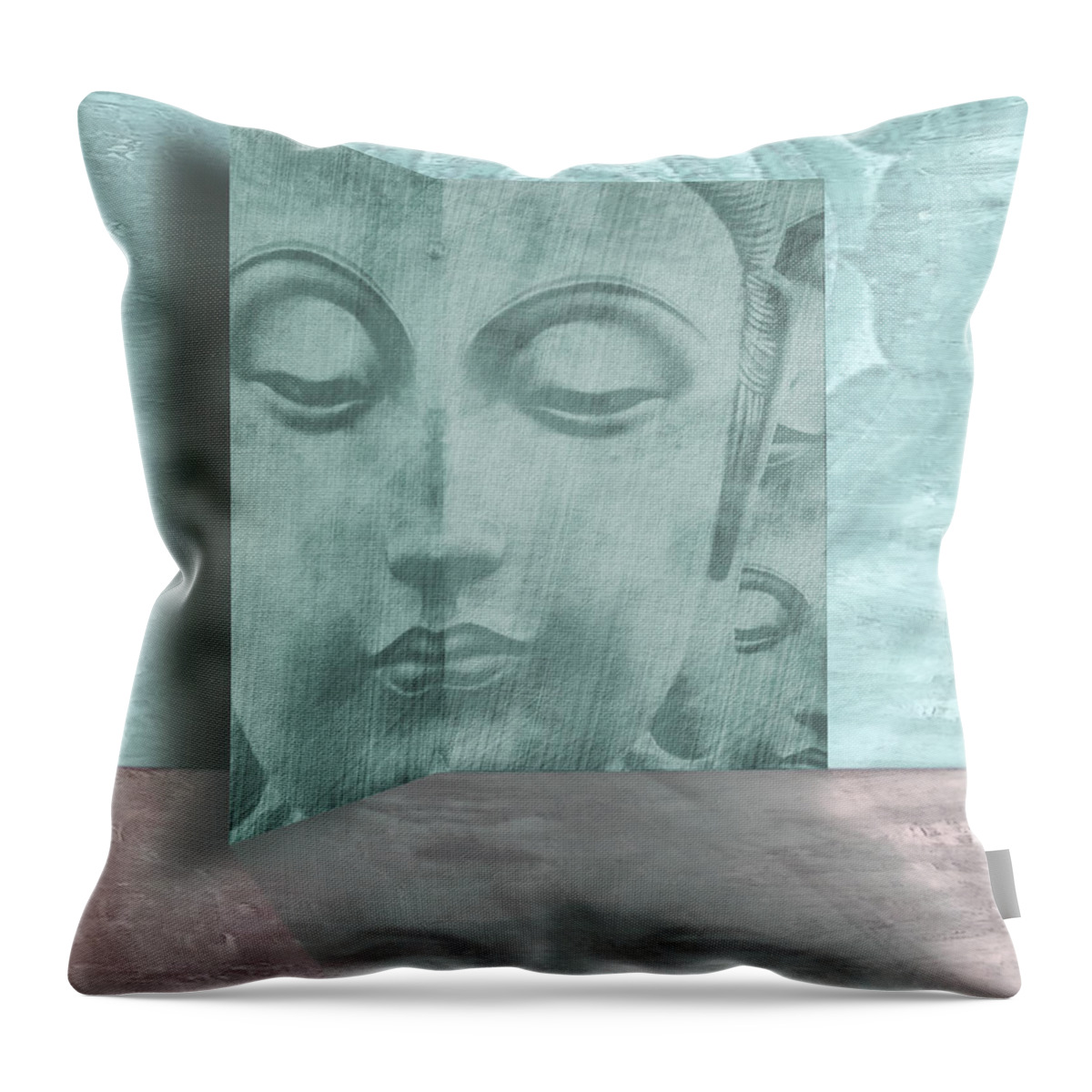 Abstract Throw Pillow featuring the digital art Gallery by Deborah Smith