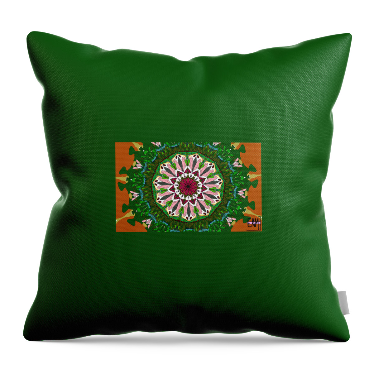 Garden Party #2 Throw Pillow featuring the digital art Garden Party #2 by Elizabeth McTaggart
