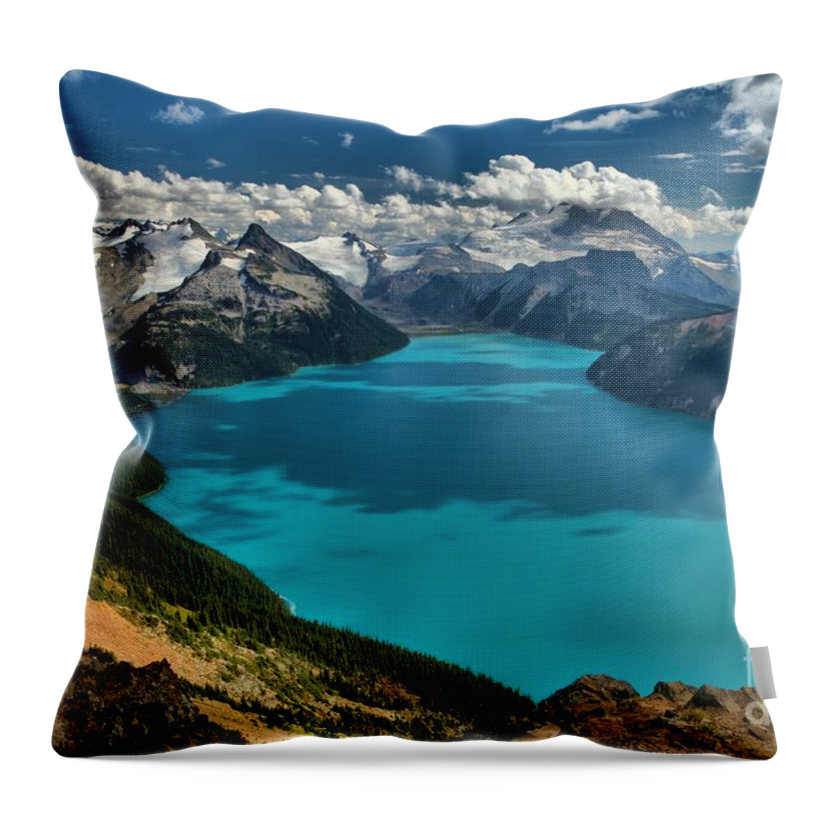 Garibaldi Throw Pillow featuring the photograph Garibaldi Panorama Ridge Squamish British Columbia by Adam Jewell