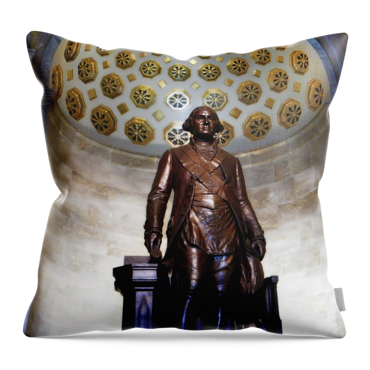 Kg Throw Pillow featuring the photograph General Washington by KG Thienemann